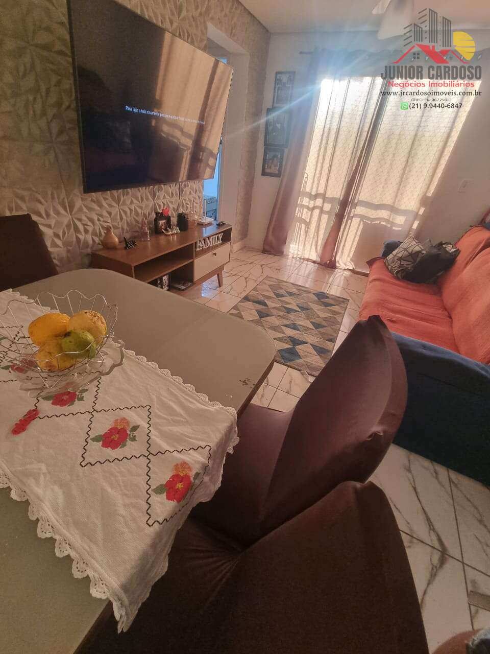 Apartamento à venda, no Solar dos Laranjais, em Itaboraí, Venda das Pedras, com 2 quartos, 48,25m² - Junior Cardoso Negócios Imobiliários