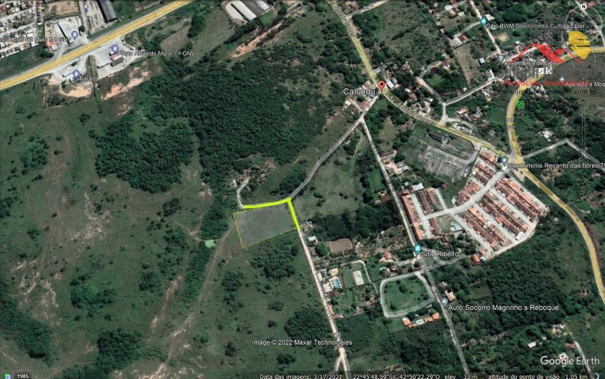 Área, 7740m², à venda em Itaboraí, Calundu - Junior Cardoso Negócios Imobiliários